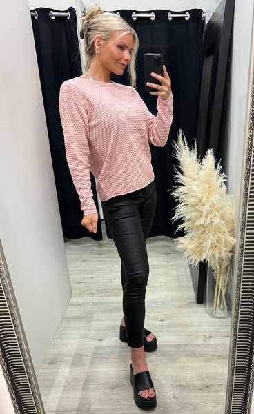 FREEQUENT Dodo dottie pullover - pale mauve