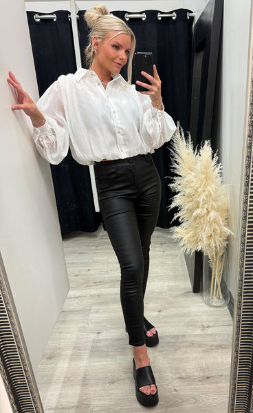 Glitter blouse 6708 - white
