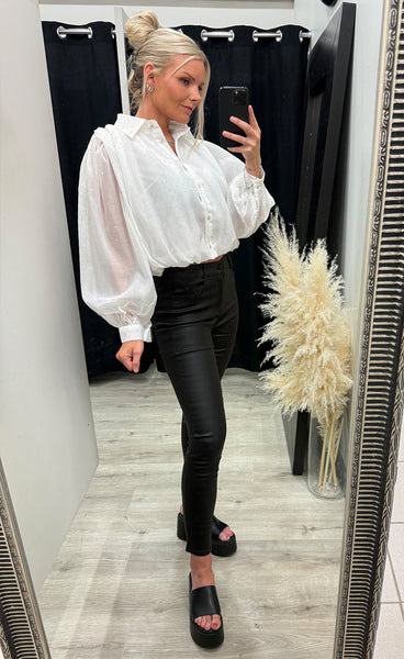 Glitter blouse 6708 - white