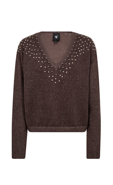 Eugenia blouse knit - brown mix