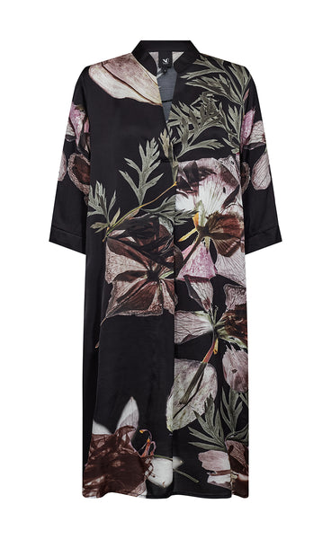Cilje tunic dress - burgundy mix