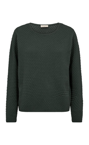 FREEQUENT Dodo dottie pullover - deep forest