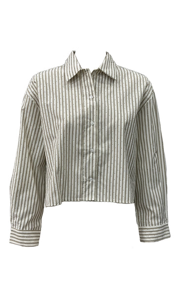 Glitter shirt 5569 - beige