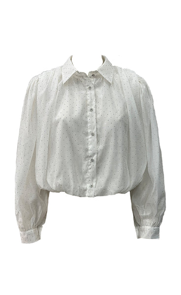 Glitter blouse 6708 - white