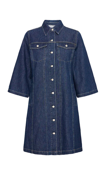 Darlene dress - dark blue denim