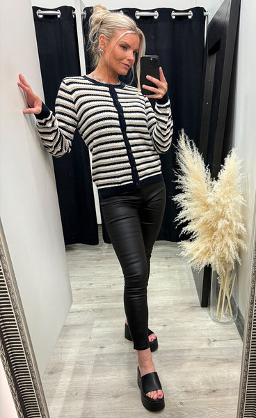 Caia cardigan 2 - string stripe
