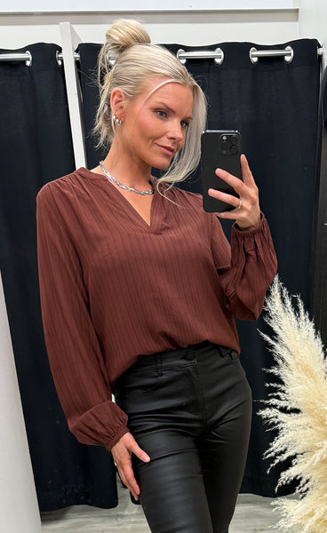 Paulana blouse 1 - rum raisin