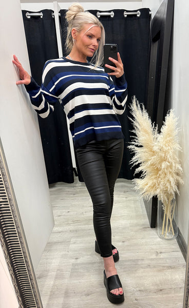 Melani pullover 18 - salute stripe stripe