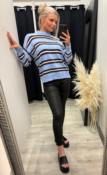 Rebecca pullover 25906 - blue/brown