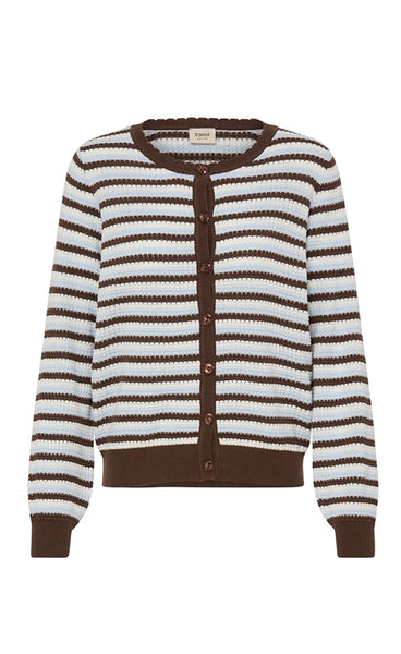 Caia cardigan 2 - rain drum stripe