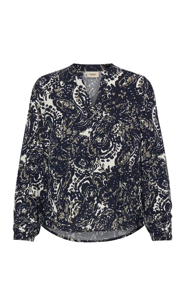 Flowa blouse 1 - stencil raindrumb