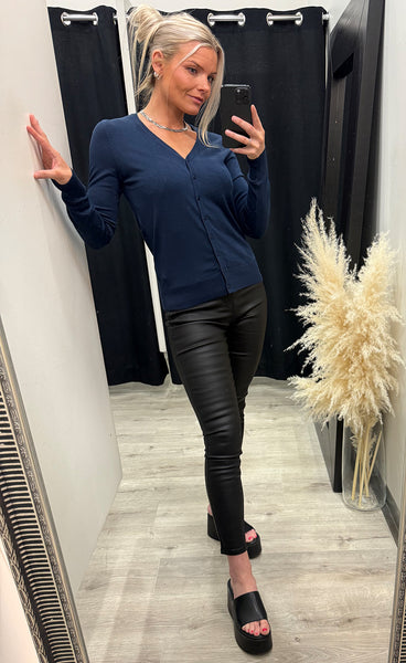 FRANSA Mary cardigan 9 - navy