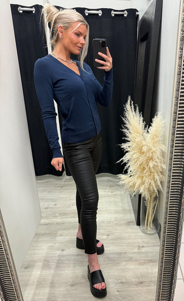 FRANSA Mary cardigan 9 - navy