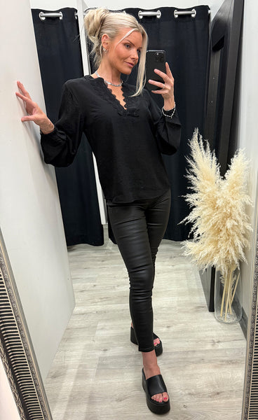 FREEQUENT Mai blouse - black