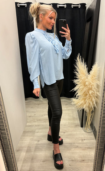 FREEQUENT April shirt - chambray blue