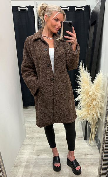 N-Lillietta coat - coffee melange