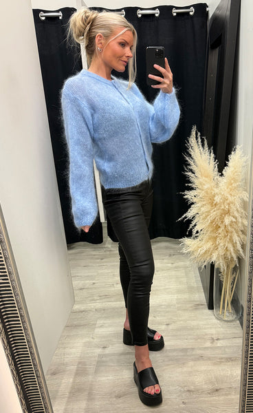 N-Kae mohair cardigan - baby blue