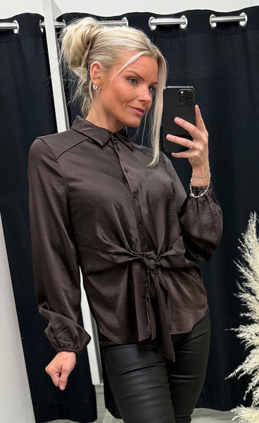 FREEQUENT Dove blouse - mole