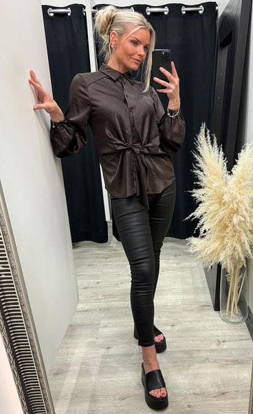 FREEQUENT Dove blouse - mole