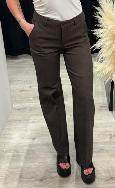 FREEQUENT Reno pants - mole melange
