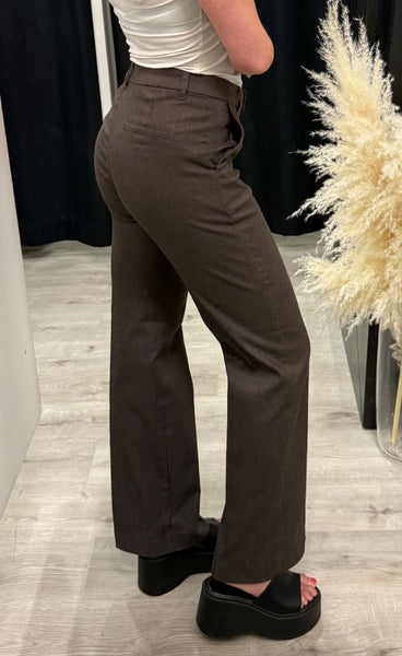 FREEQUENT Reno pants - mole melange