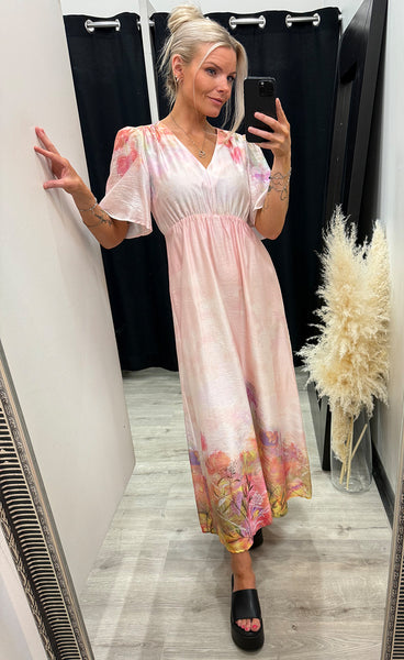Nulove SS dress - mangano calcite