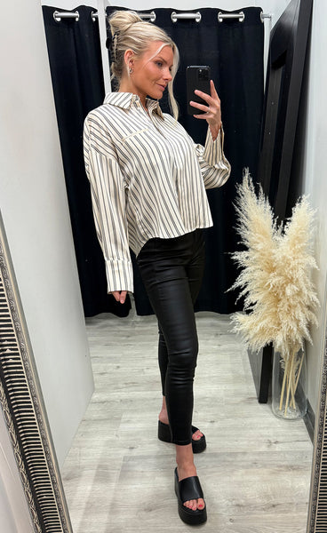LOVE1495-5 - cream stripes