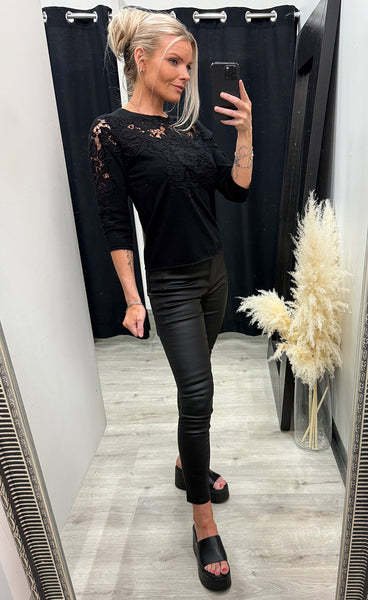 Dac blouse knit - black