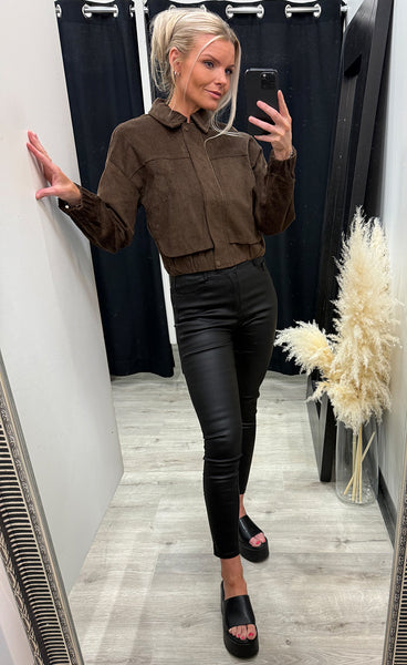Lulu bomber jacket - coffee