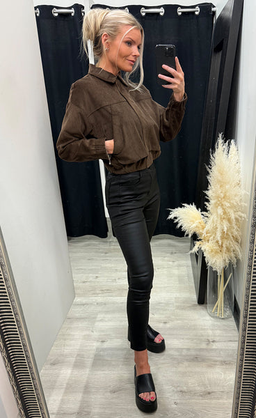 Lulu bomber jacket - coffee