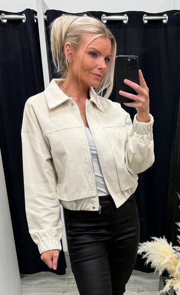 Lulu bomber jacket - ecru