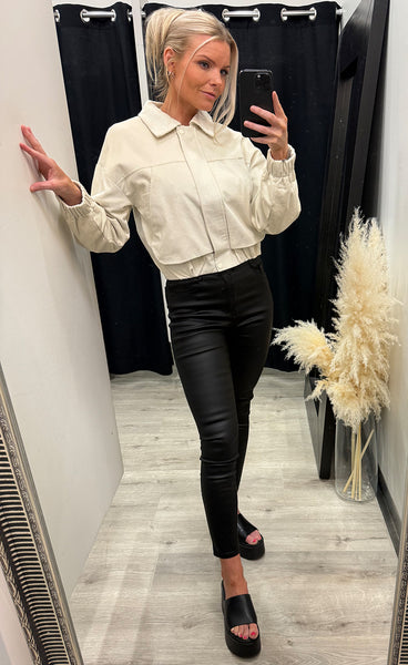 Lulu bomber jacket - ecru
