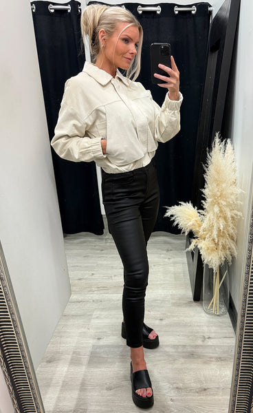Lulu bomber jacket - ecru
