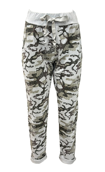 Camo jogging buxur - grey