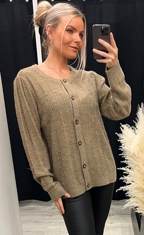 Eretta cardigan 1 - tan