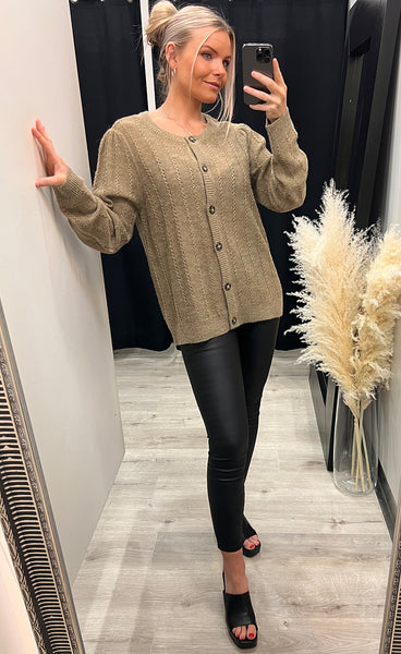 Eretta cardigan 1 - tan