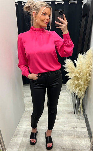 Dorota blouse - fuchsia pink