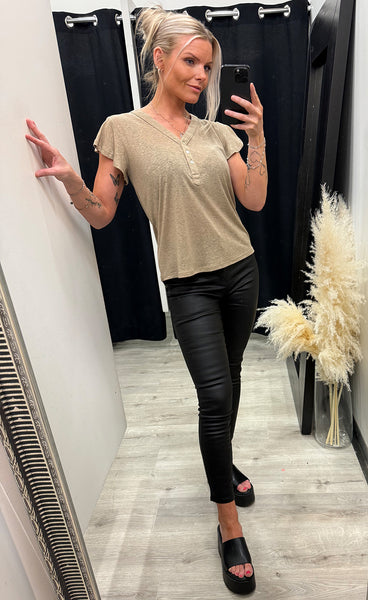 FREEQUENT Lavina tee - silver mink