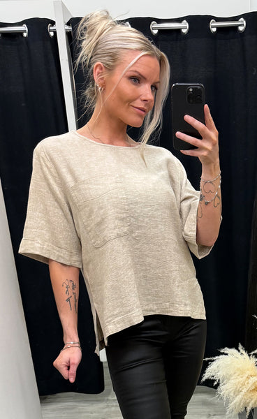 FREEQUENT Lava blouse - sand melange