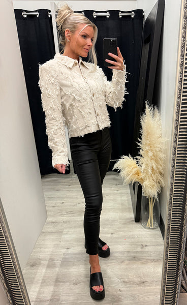 Kornelie blazer - sand melange