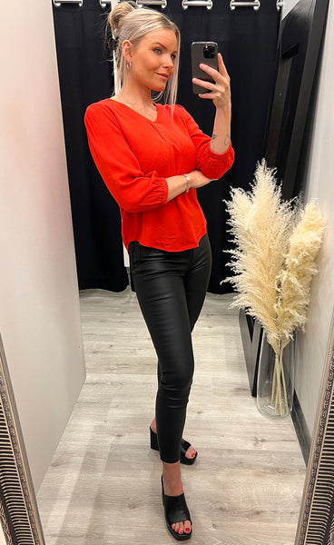 Haide blouse - red alert
