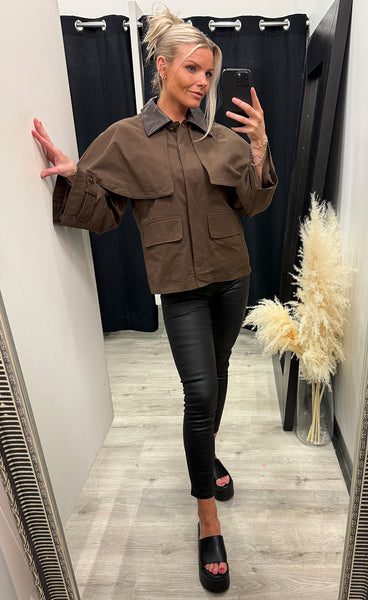 Lena jacket - dark chocolate