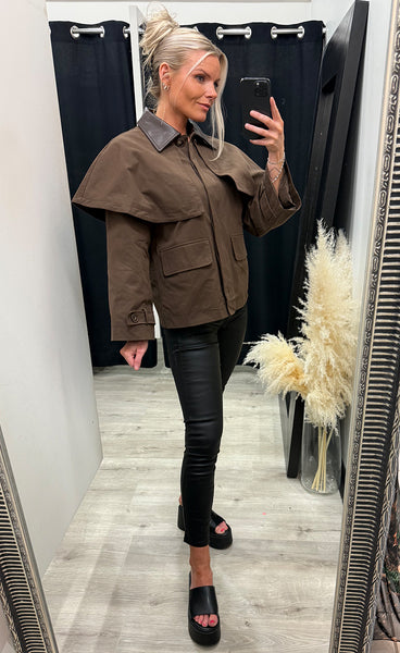 Lena jacket - dark chocolate
