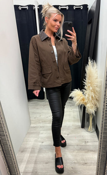 Lena jacket - dark chocolate