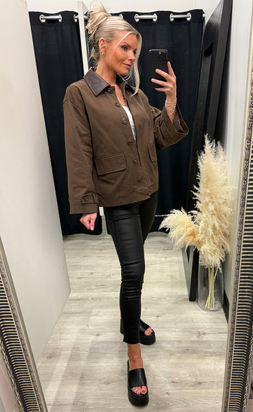 Lena jacket - dark chocolate