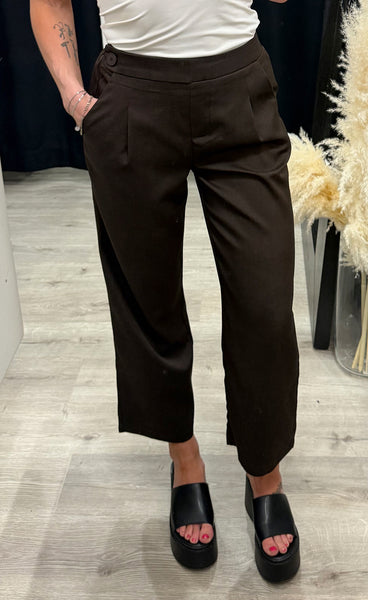 Viksa crop pants - mocca