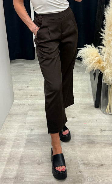Viksa crop pants - mocca