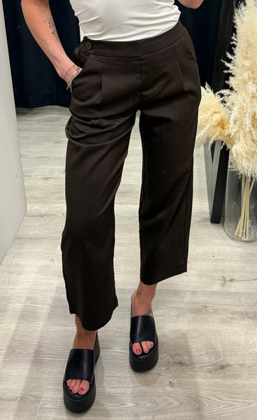 Viksa crop pants - mocca