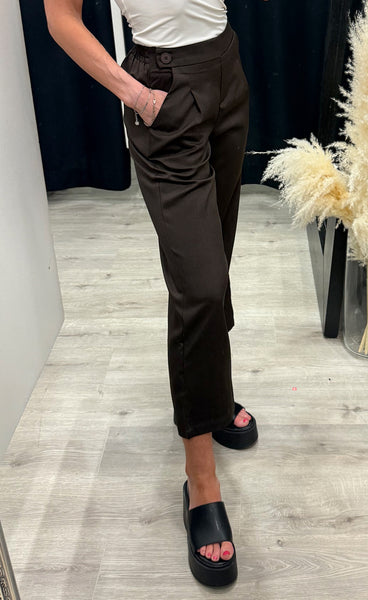 Viksa crop pants - mocca