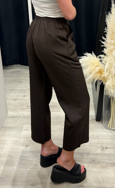 Viksa crop pants - mocca